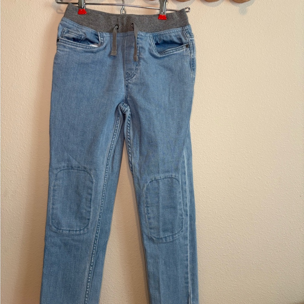 Hanna Andersson Light Blue Skinny Jeans with Gray Waistband